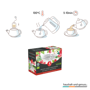 Preview: Julius Meinl Bio Tee Kirsche Granatapfel Ziehzeit